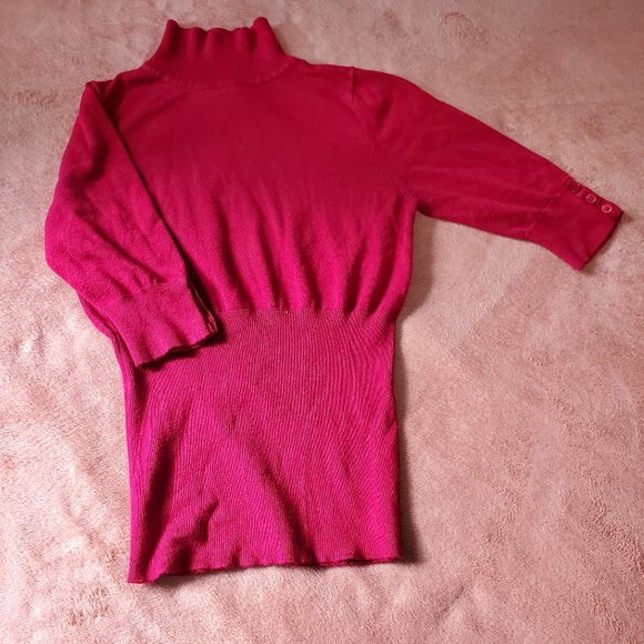 Express Sweater Turtle Neck Ladies Concept Red Small - Picture 8 of 11